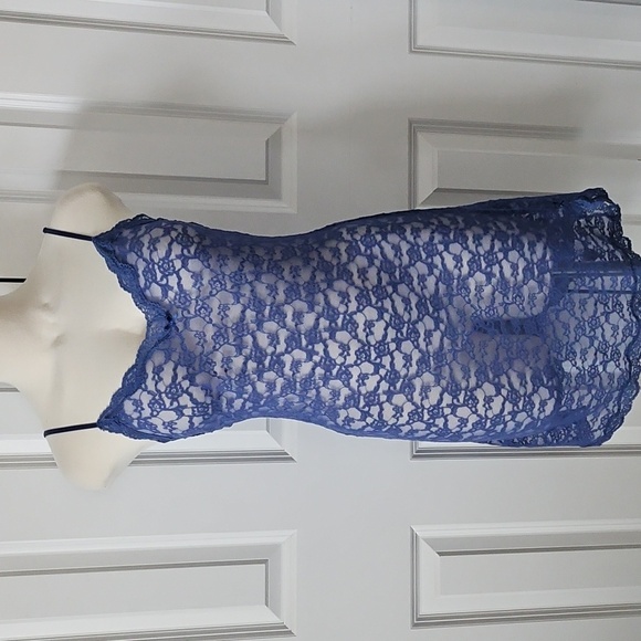 Victoria’s Secret Purple Stretch Sheer Lace Nightie Size S - Picture 1 of 5